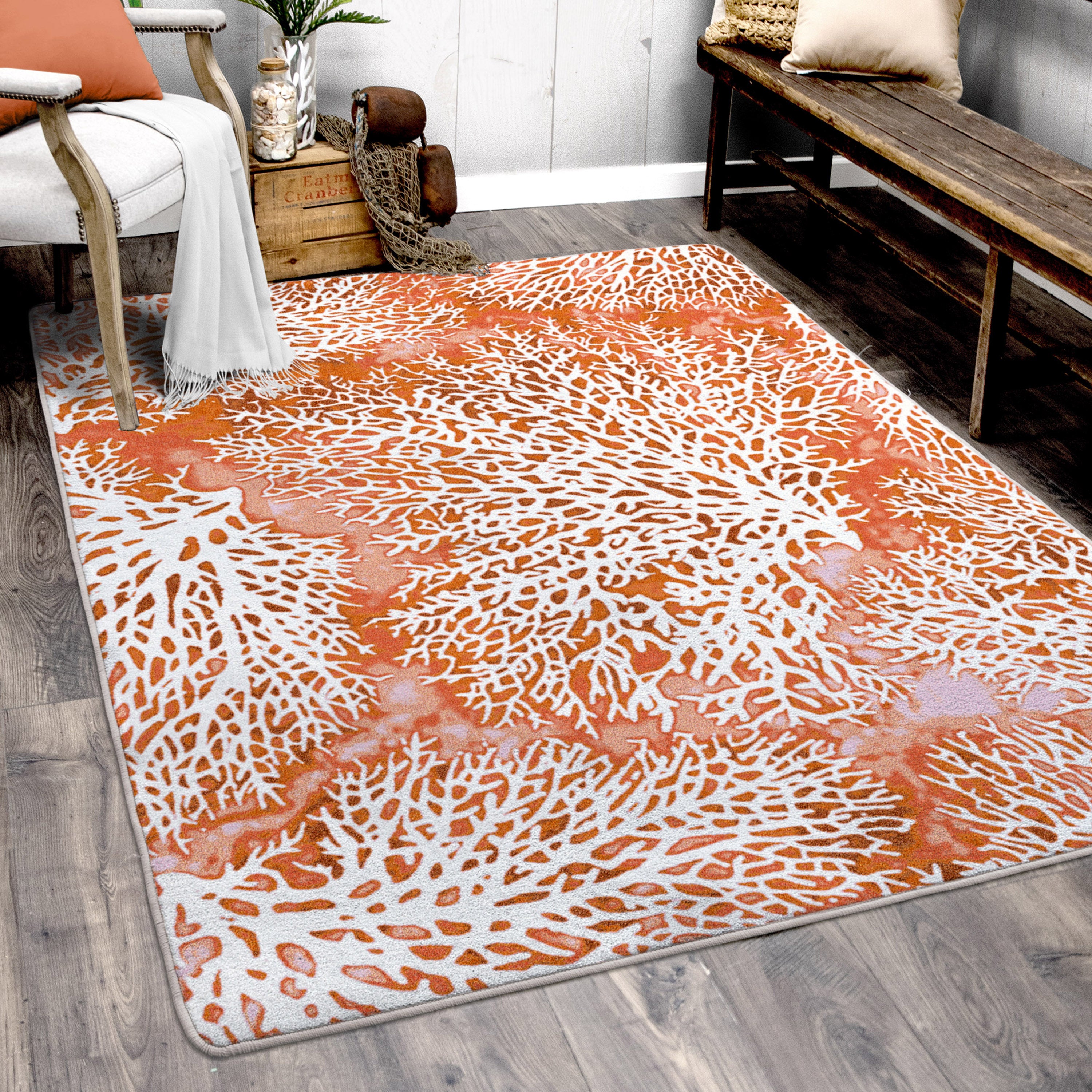 Day Dreams Coral American Dakota Rugs