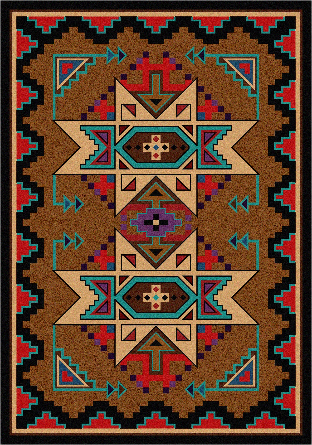 Deep Gorge - Bright American Dakota Rugs