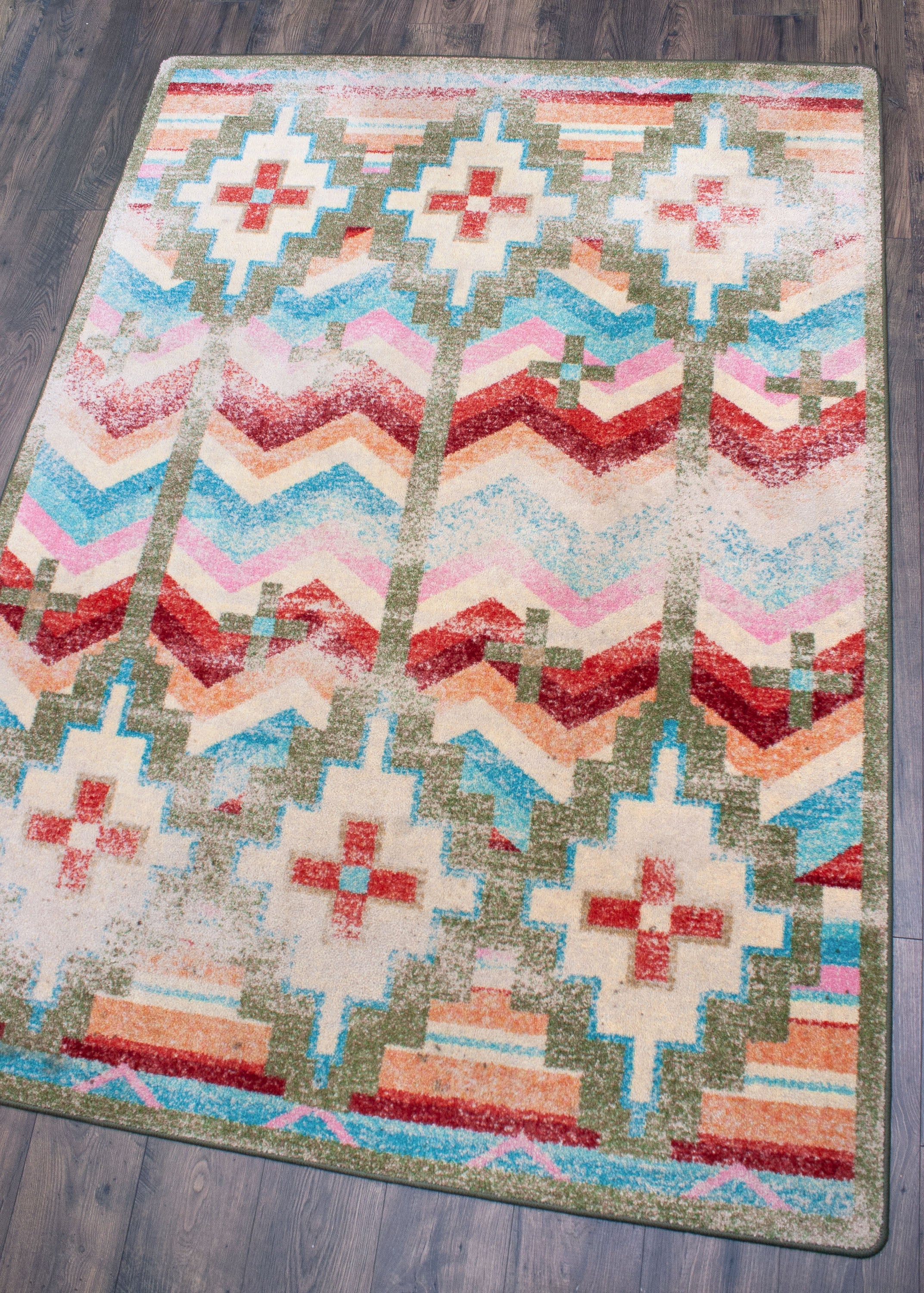 Shake Your Shawl - Distressed Bright American Dakota Rugs