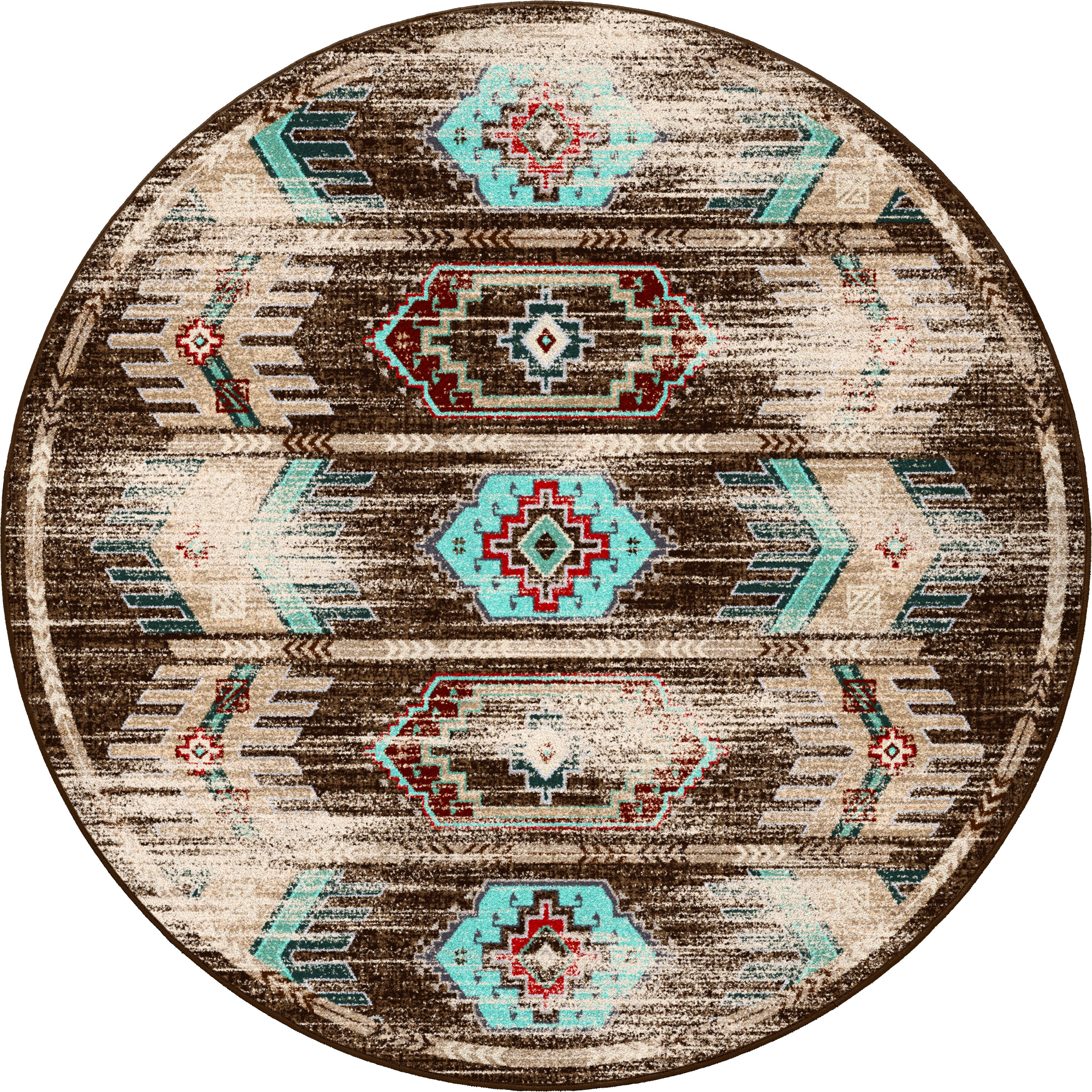 Carlsbad Distressed - Turquoise American Dakota Rugs