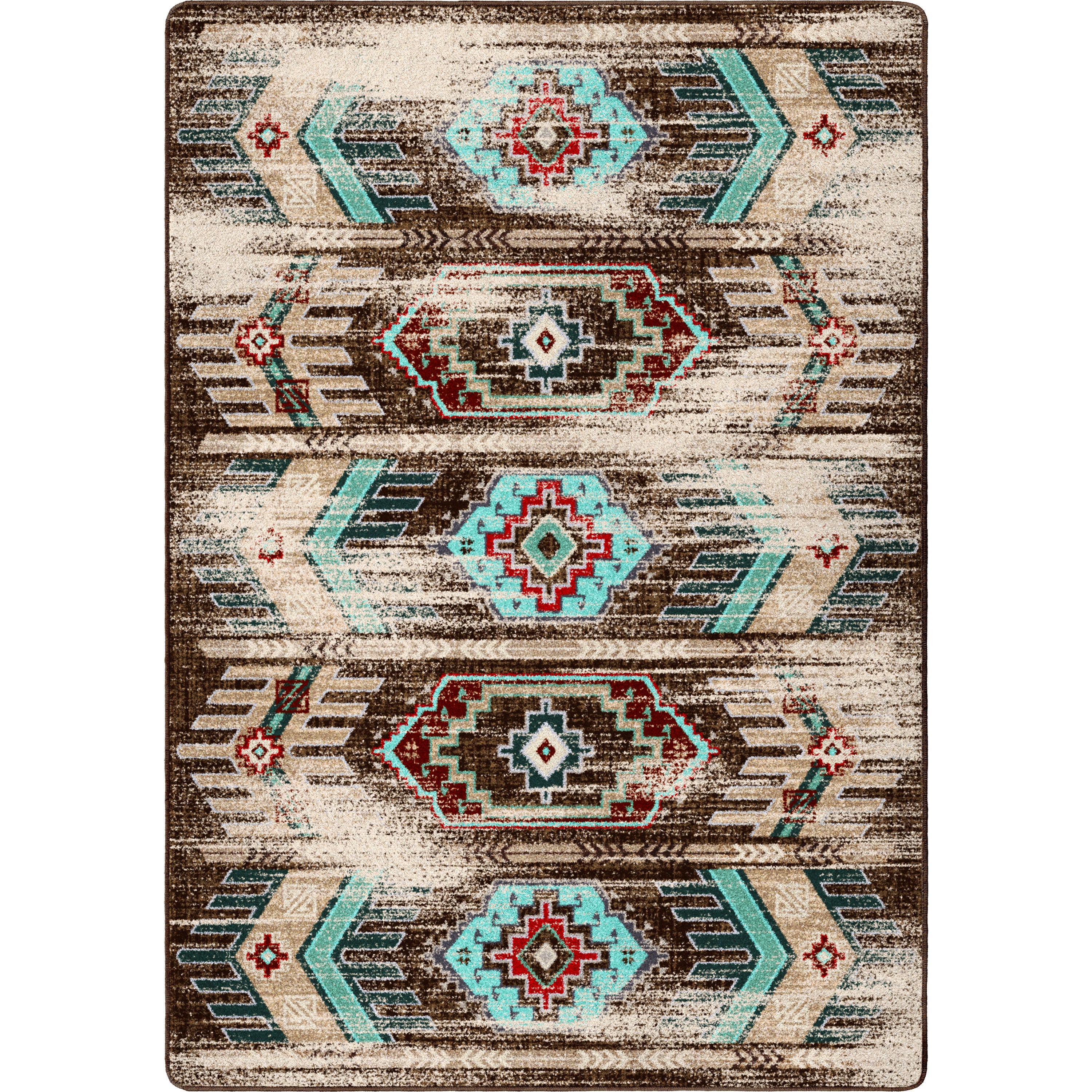 Carlsbad Distressed - Turquoise American Dakota Rugs