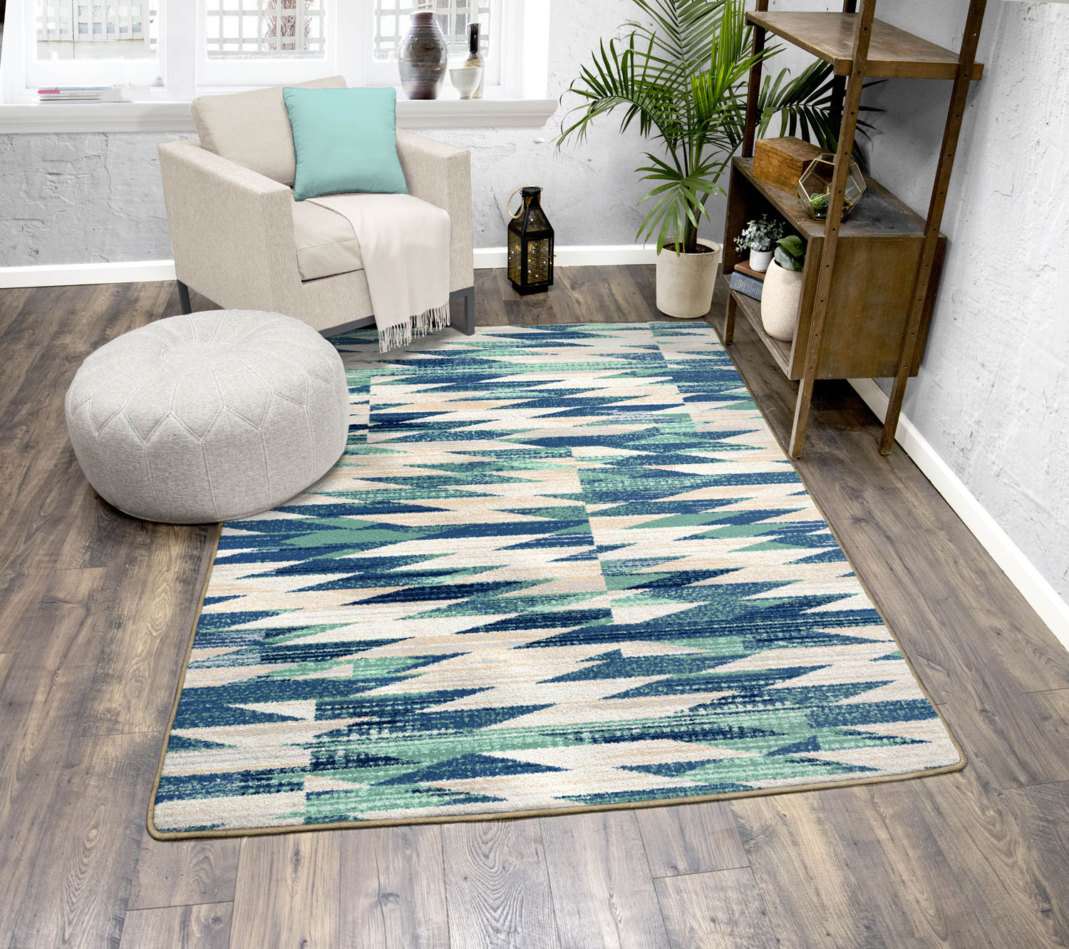 Drum Beat OKA - Earth American Dakota Rugs