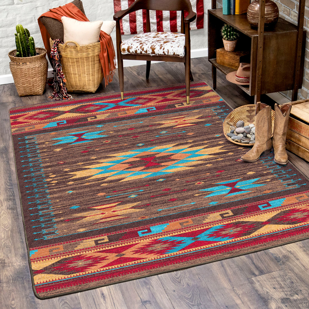 Espuela - Turquoise American Dakota Rugs