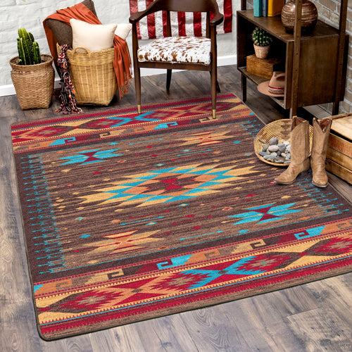 Espuela - Turquoise American Dakota Rugs