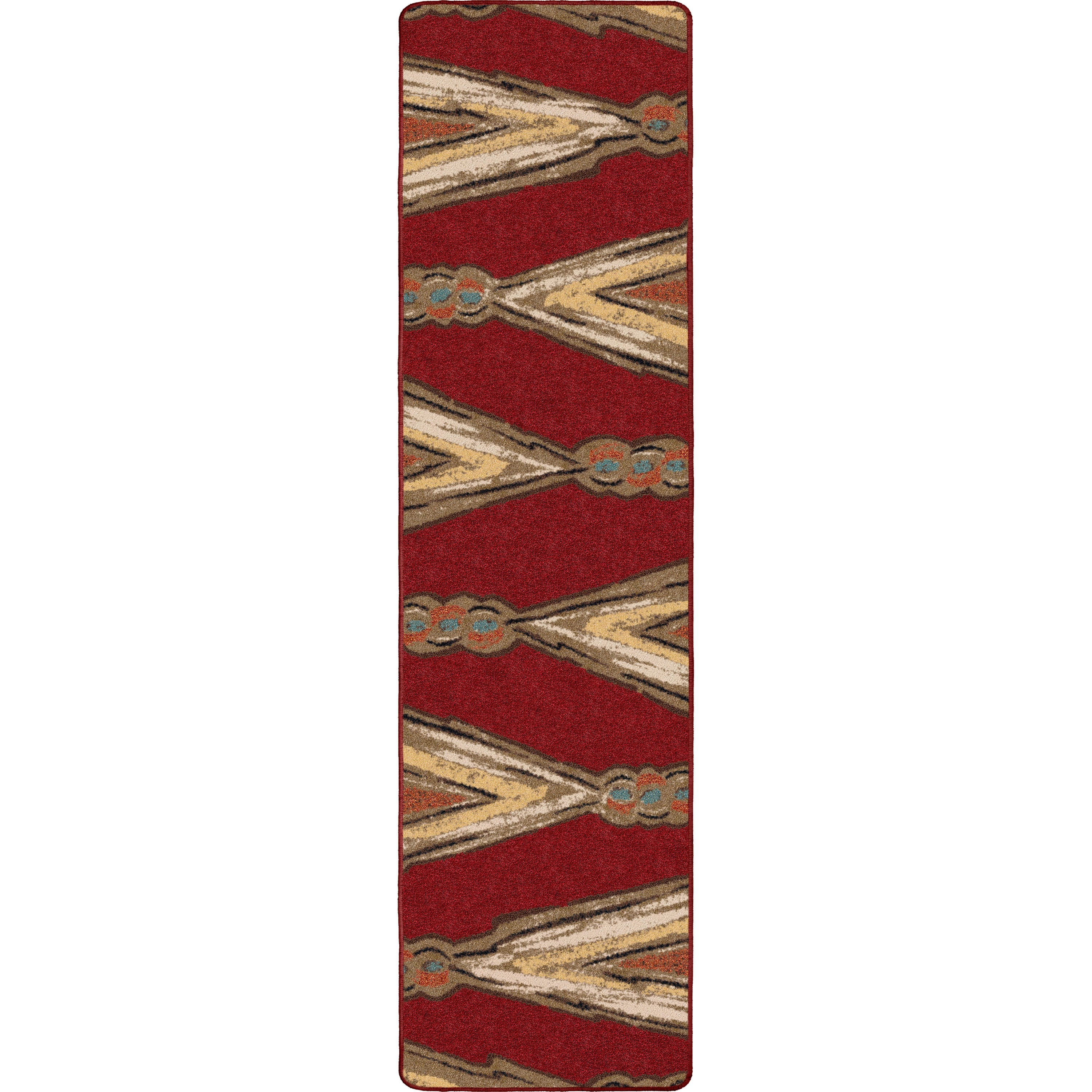 Finger Weave - Red American Dakota Rugs