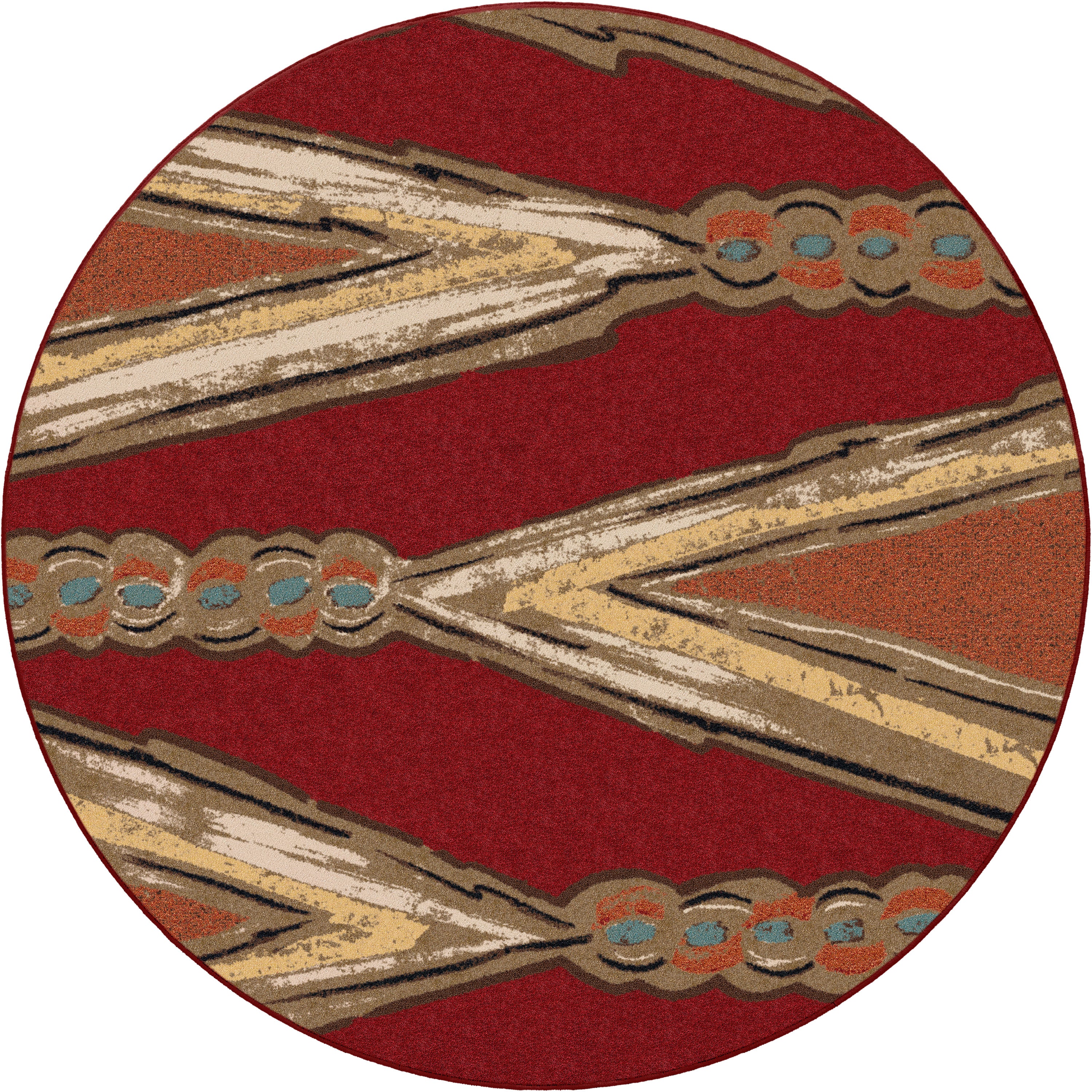 Finger Weave - Red American Dakota Rugs