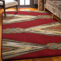Finger Weave - Red American Dakota Rugs