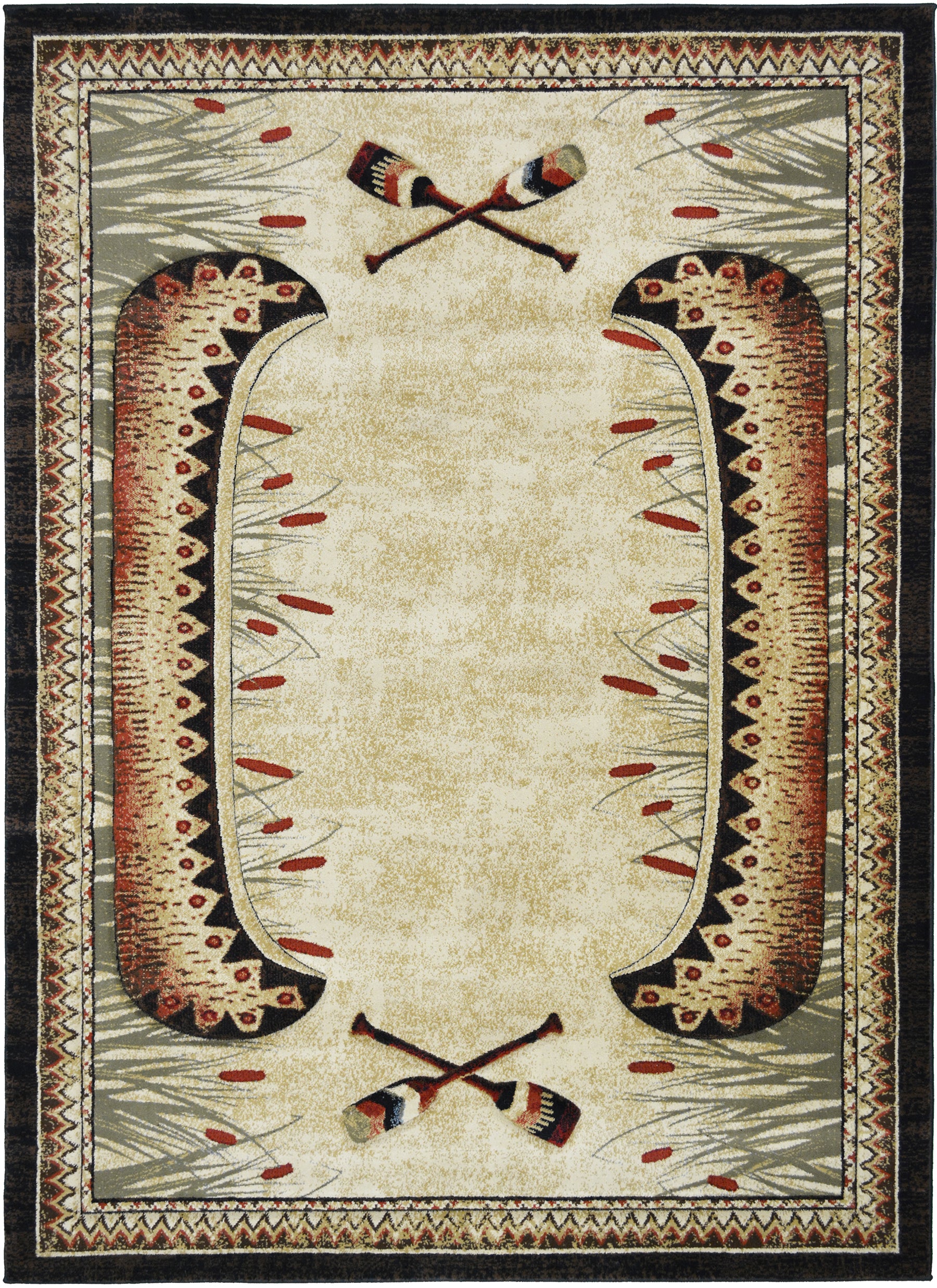 Mayberry Rugs Granite Falls Moccasin Bend Multi Area Rug – Southwestern Lodge Rug Mayberry Rug
