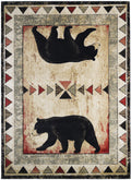 Mayberry Rugs Granite Falls Nantahala Multi Area Rug – Rustic Lodge Rug Mayberry Rug