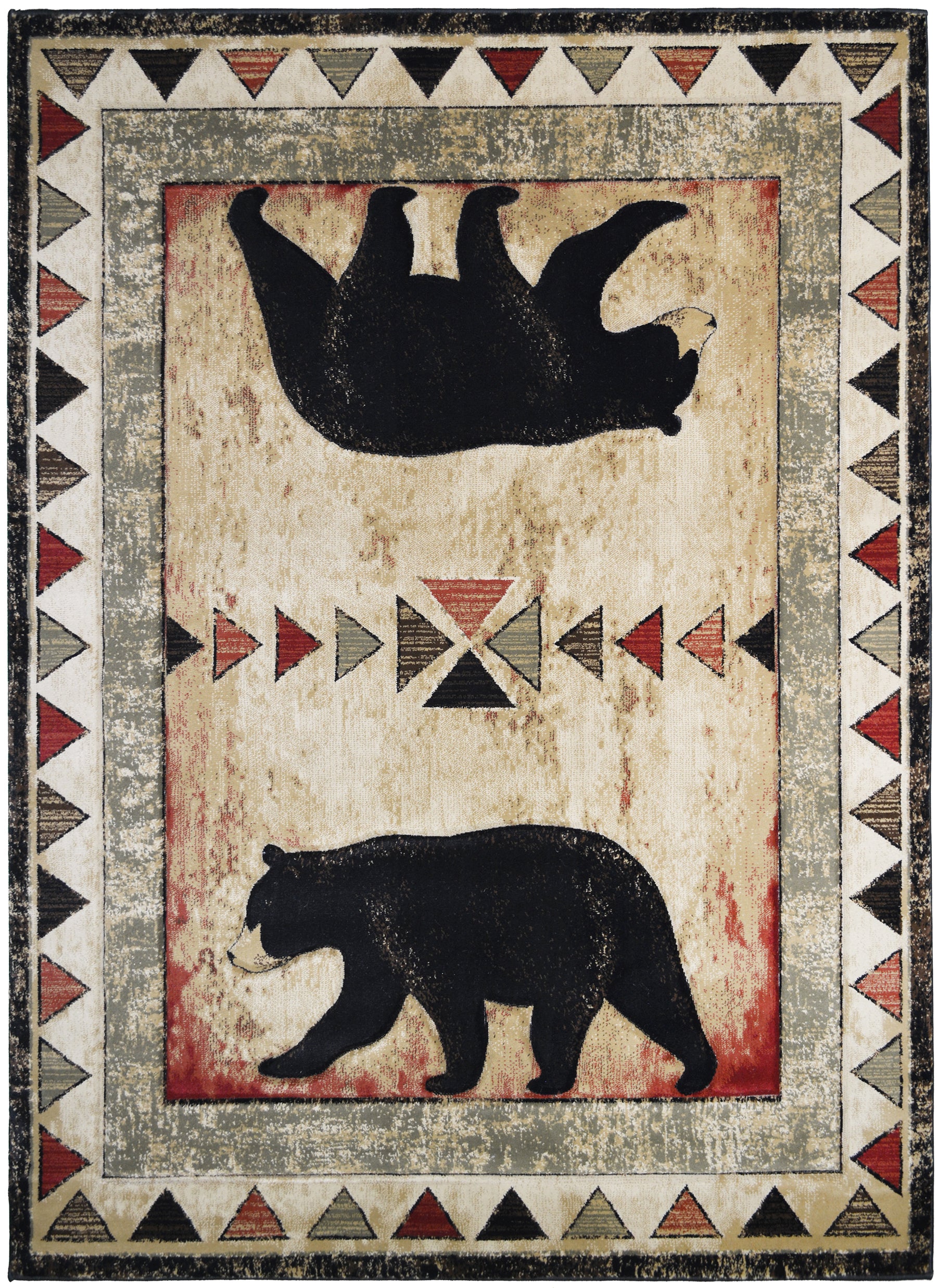 Mayberry Rugs Granite Falls Nantahala Multi Area Rug – Rustic Lodge Rug Mayberry Rug