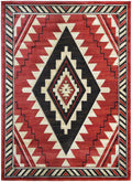 Mayberry Rugs Granite Falls Taos Red Area Rug – Southwestern Lodge Rug Mayberry Rug