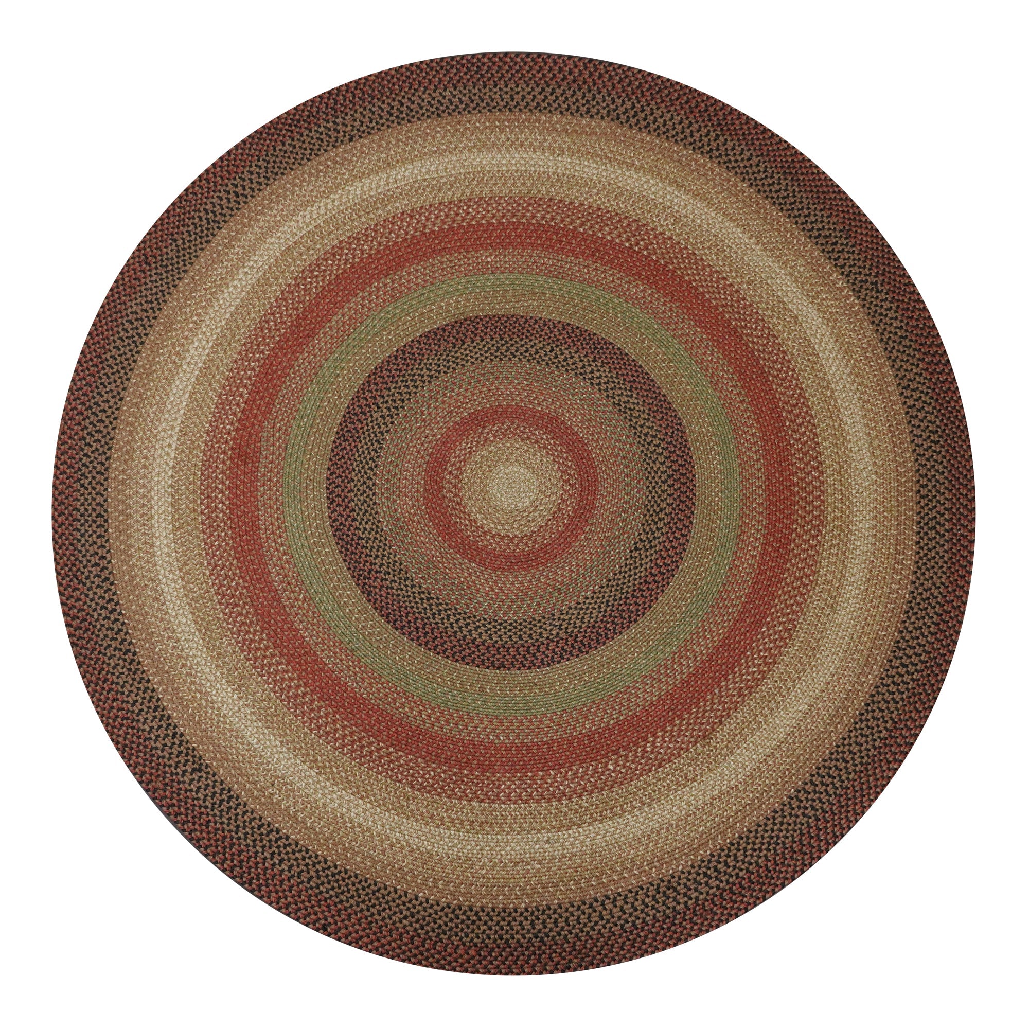 6 FT Gingerbread Round Homespice Rugs