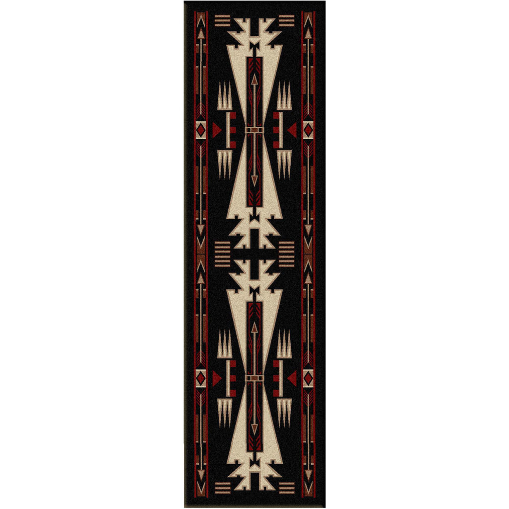 Horse Thieves - Black American Dakota Rugs