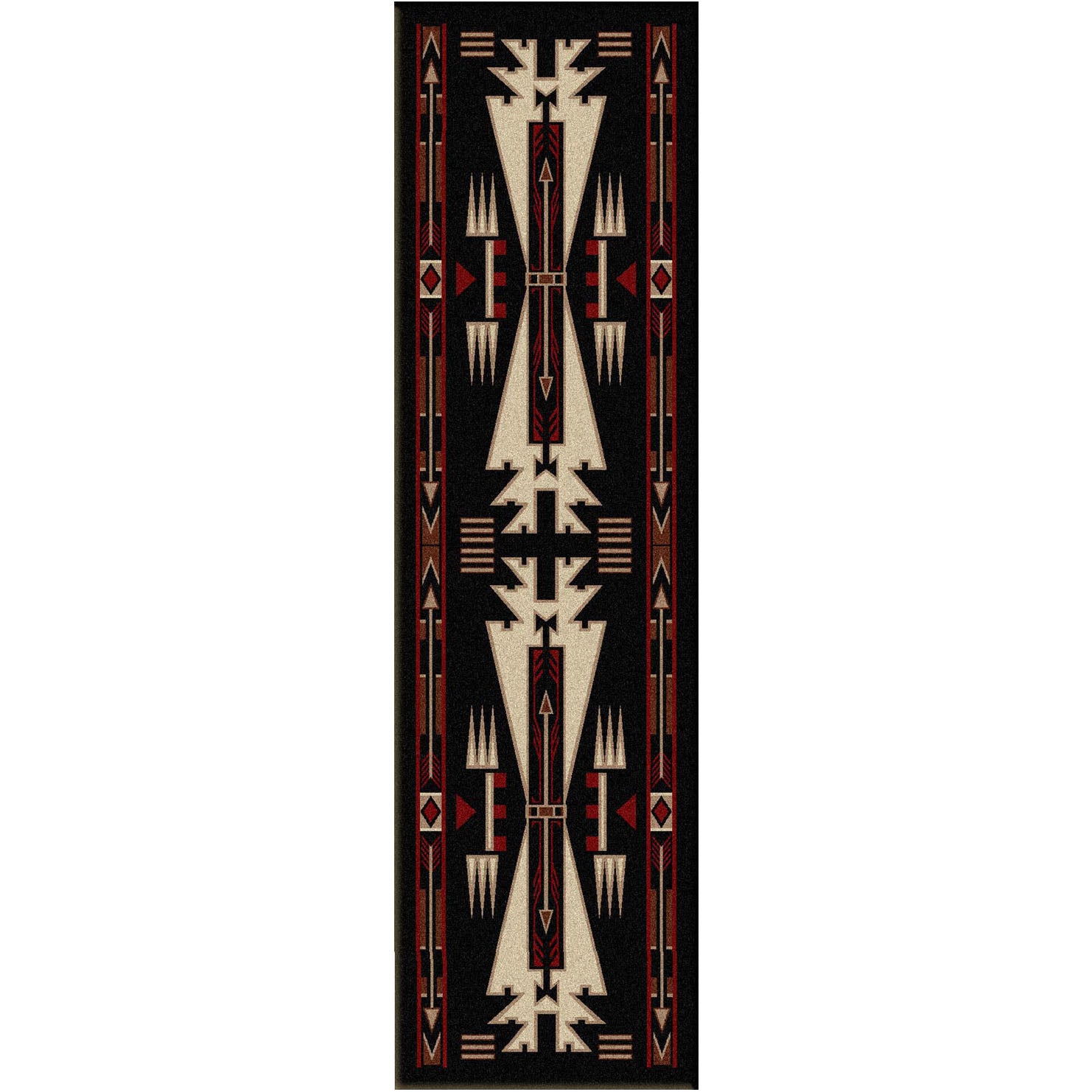 Horse Thieves - Black American Dakota Rugs