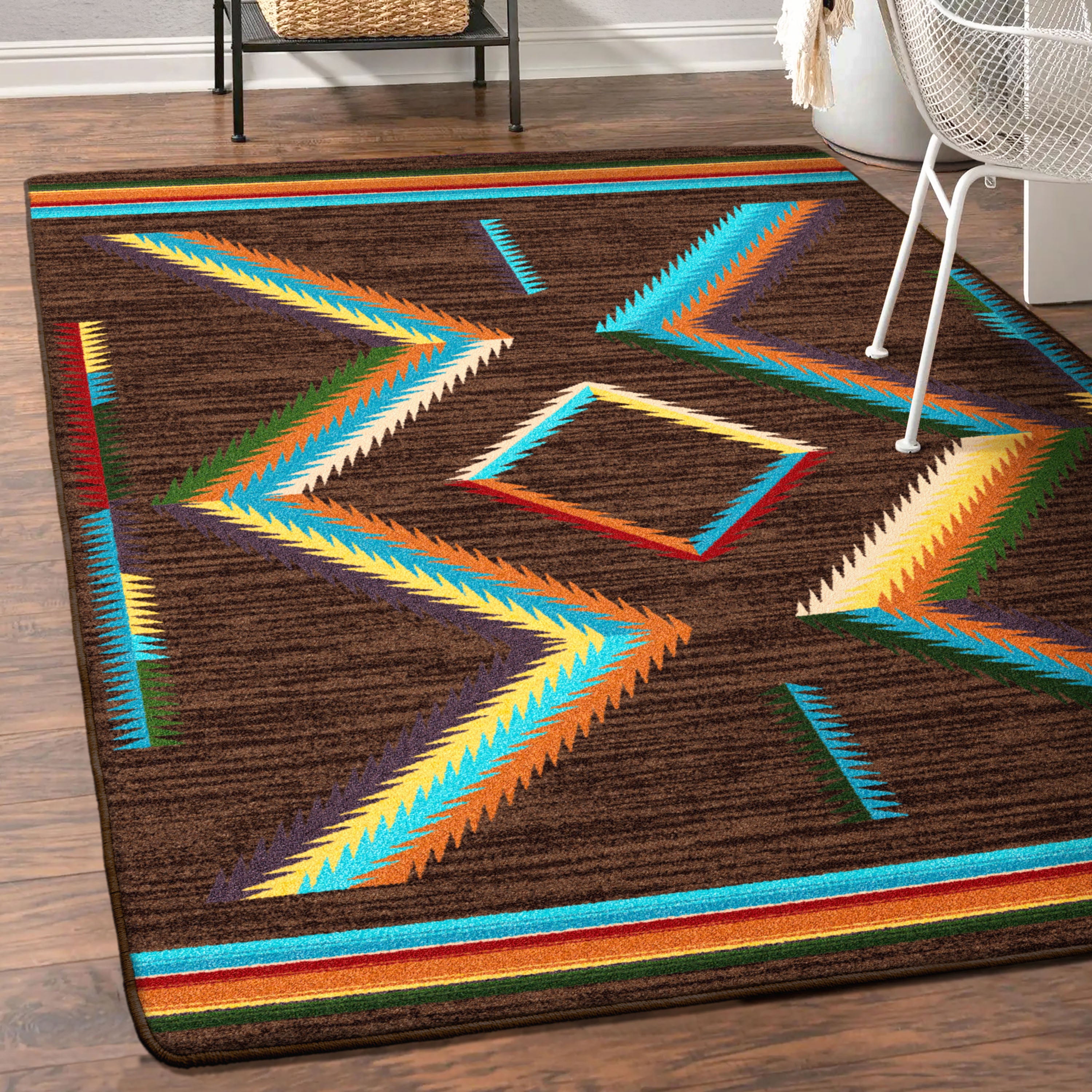 Hour Glass - Bright American Dakota Rugs