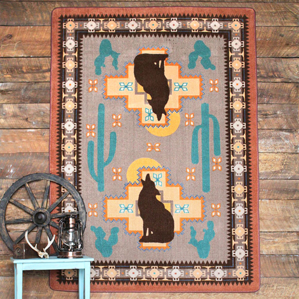 Howl at the Moon - Desert Rose American Dakota Rugs