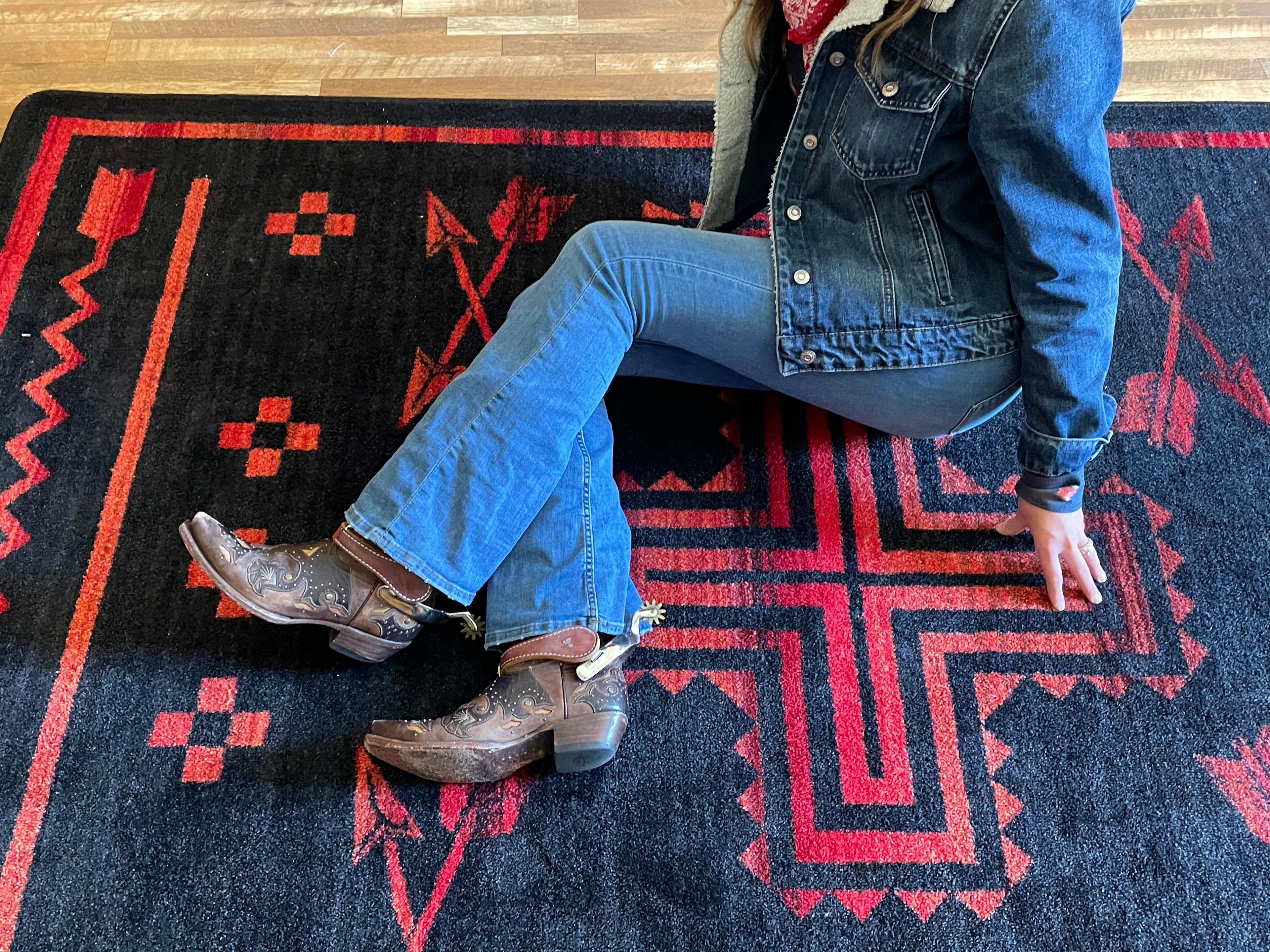 Shoot Me Straight - Power Red American Dakota Rugs