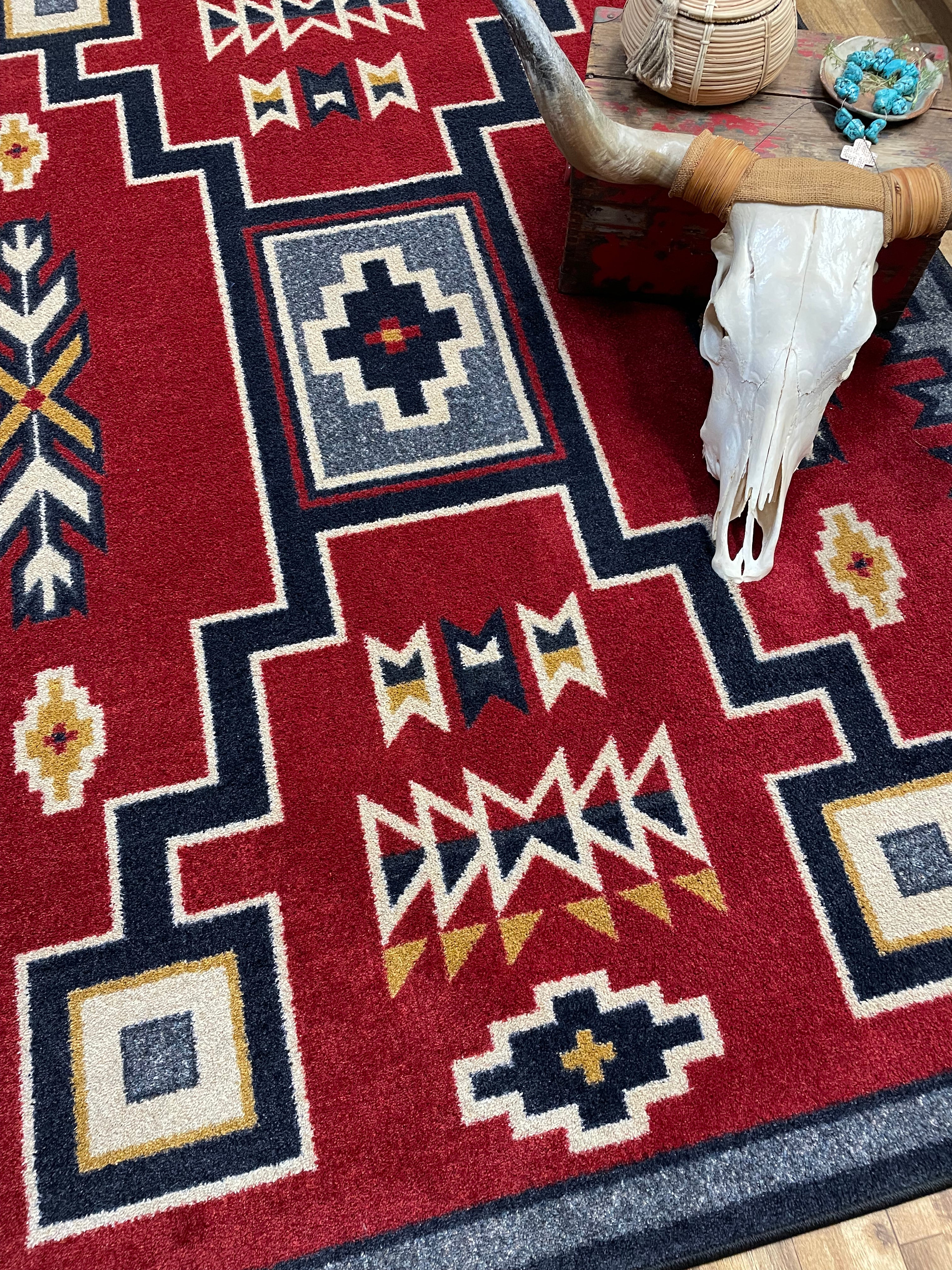 Old Crow - Red American Dakota Rugs