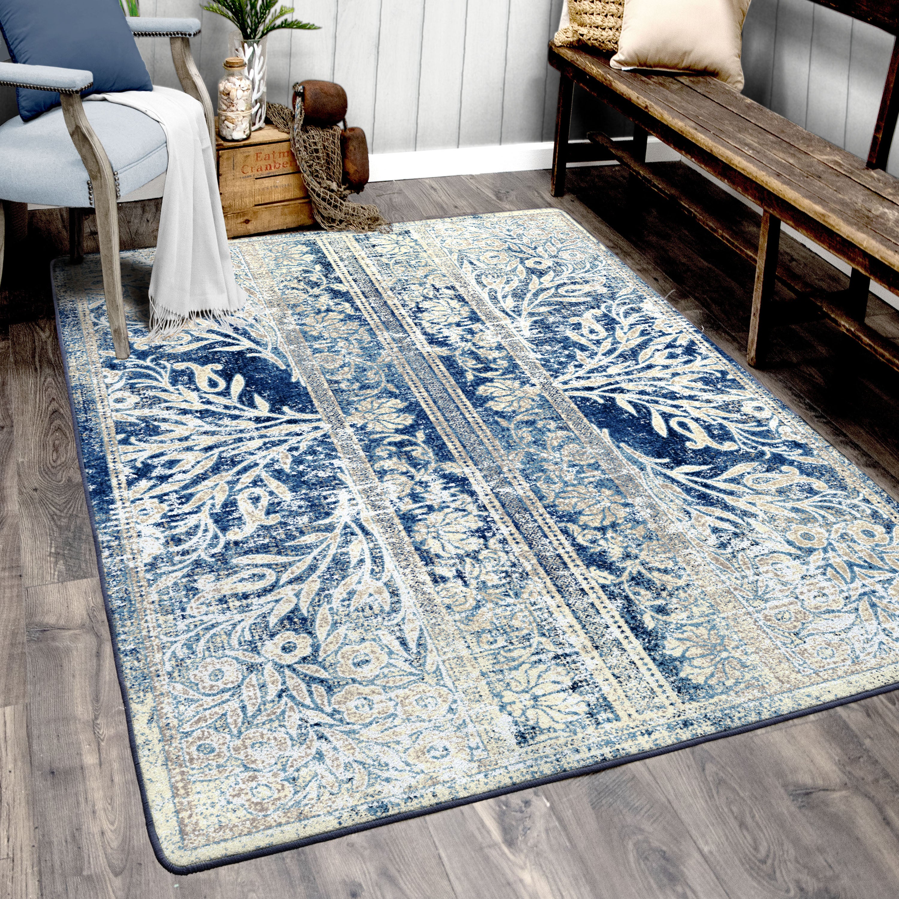 Delft Flowers Countryside American Dakota Rugs