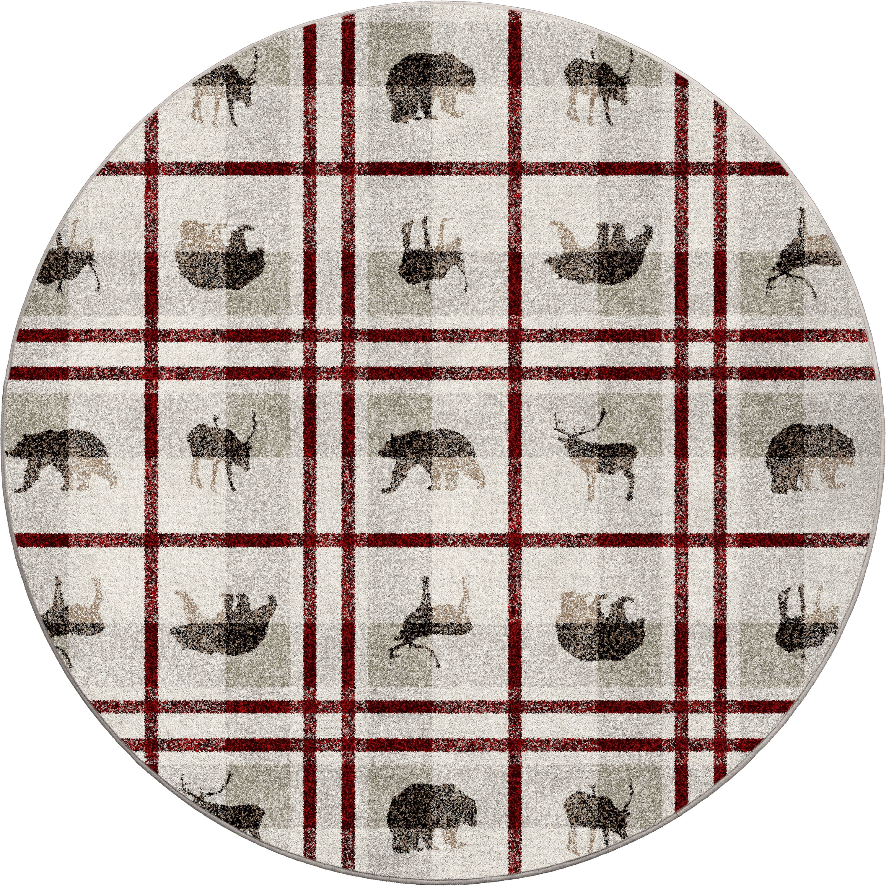 Rio Vista Red Stripe American Dakota Rugs