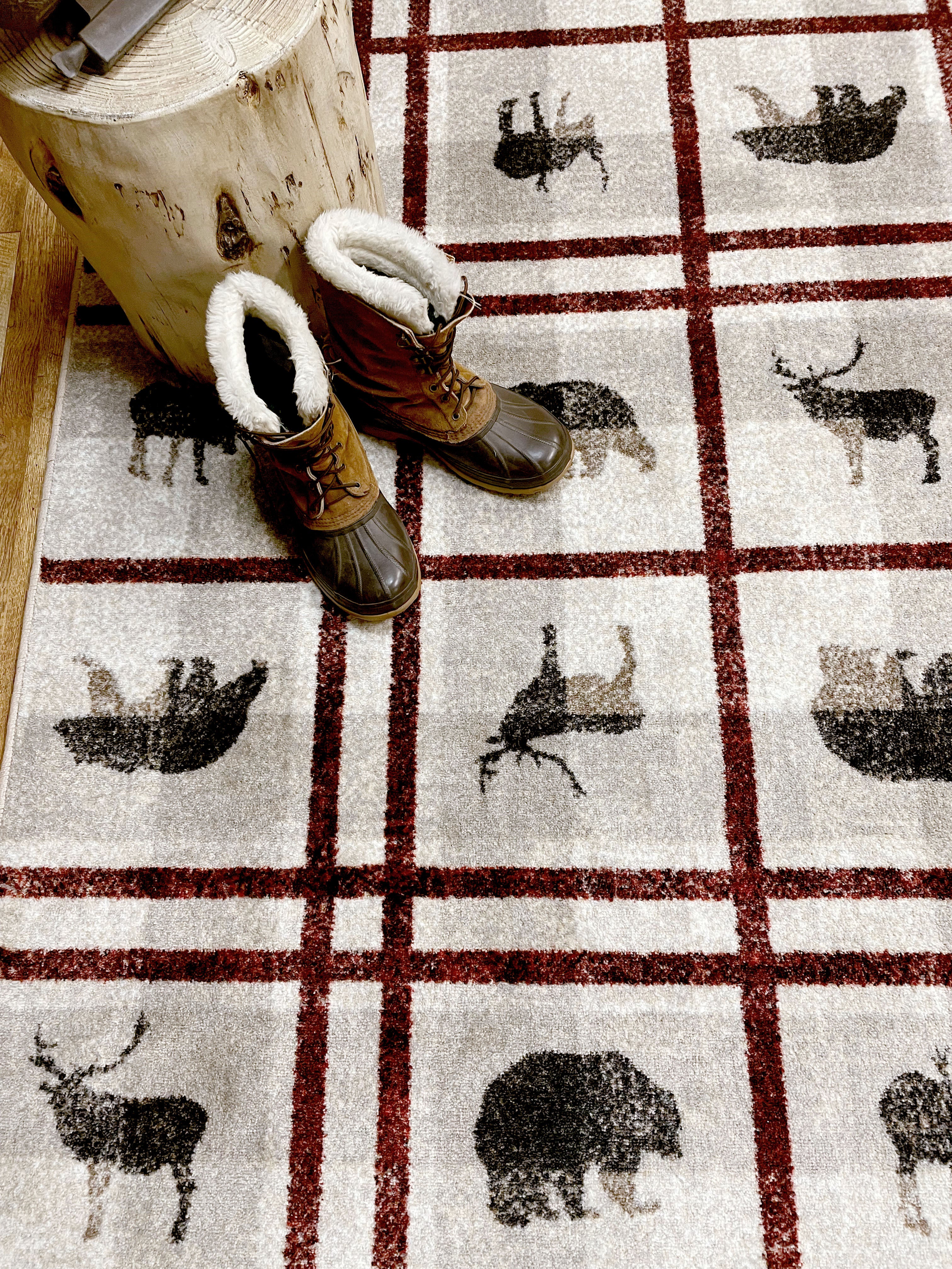 Rio Vista Red Stripe American Dakota Rugs
