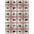 Rio Vista Red Stripe American Dakota Rugs