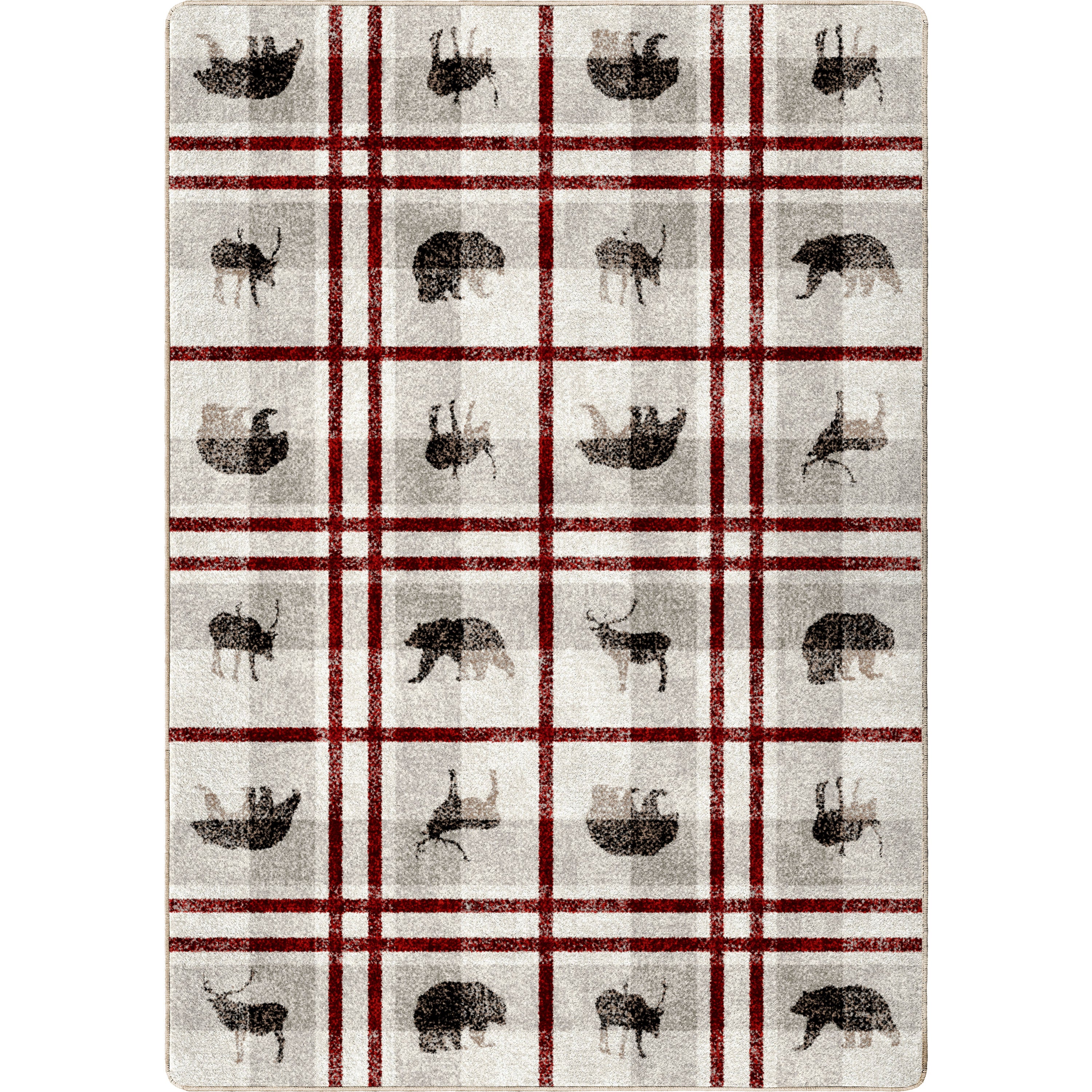 Rio Vista Red Stripe American Dakota Rugs