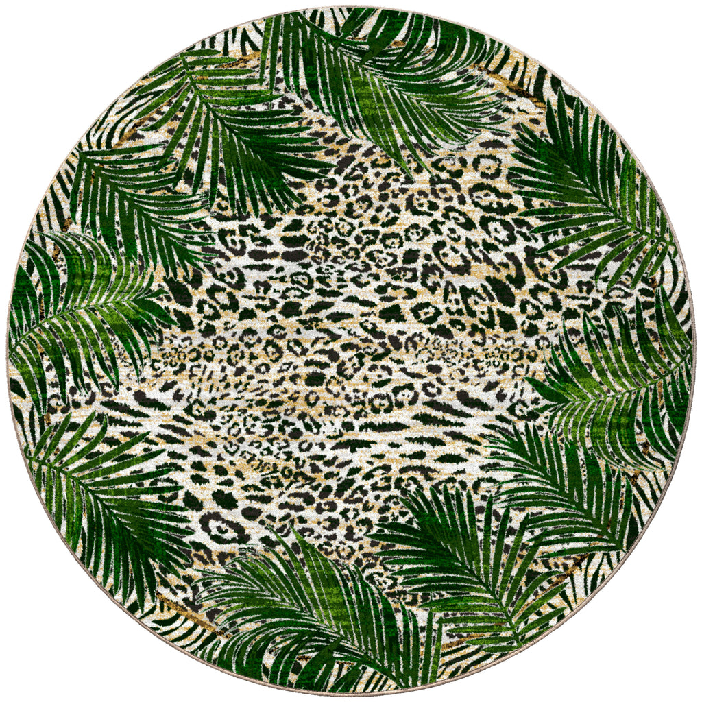 Jungle Border Natural American Dakota Rugs