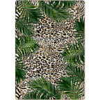 Jungle Border Natural American Dakota Rugs