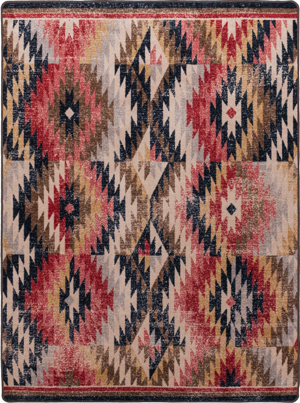 Just Praying - Distressed Red American Dakota Rugs
