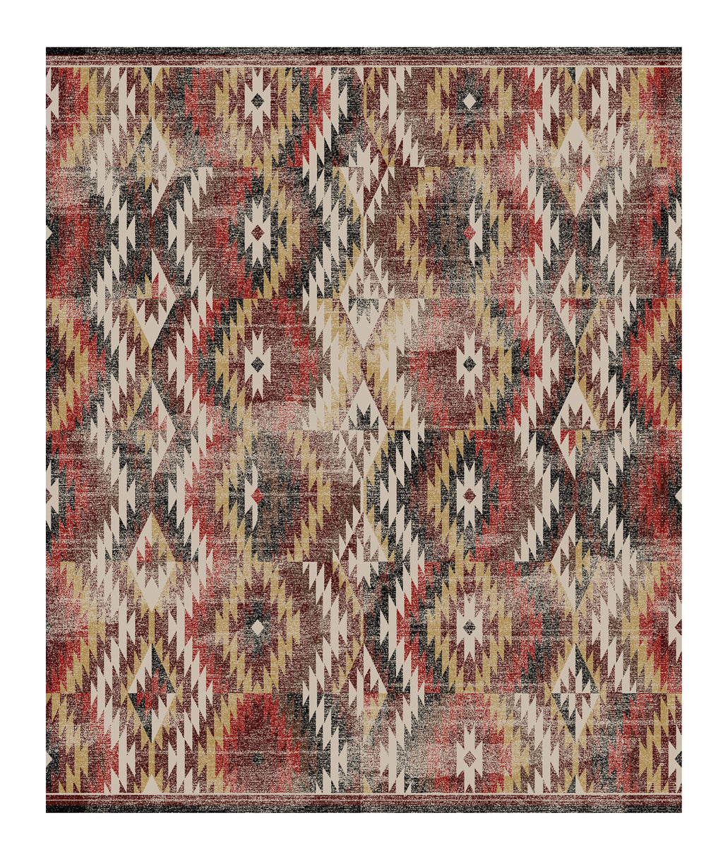 Just Praying - Distressed Red American Dakota Rugs