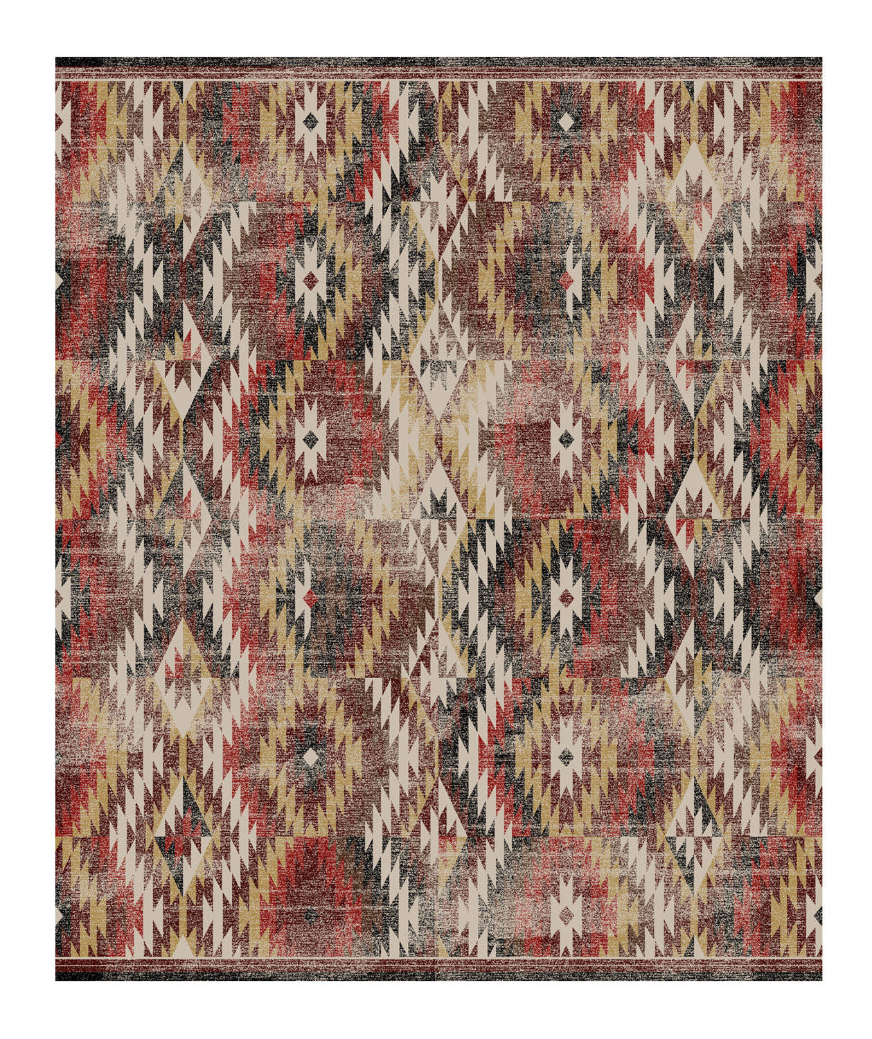 Just Praying - Distressed Red American Dakota Rugs