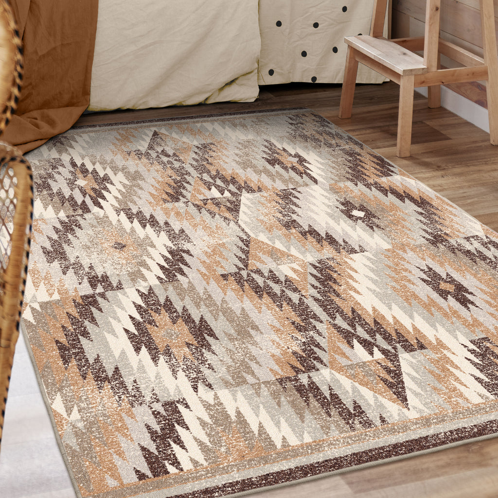 Just Praying - Distressed Natural American Dakota Rugs