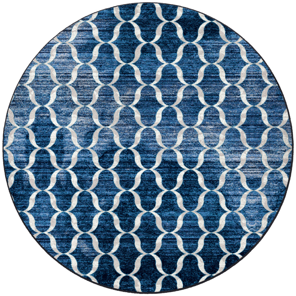 Lattice Blue American Dakota Rugs