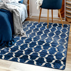 Lattice Blue American Dakota Rugs