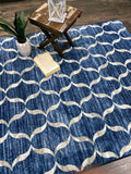 Lattice Blue American Dakota Rugs
