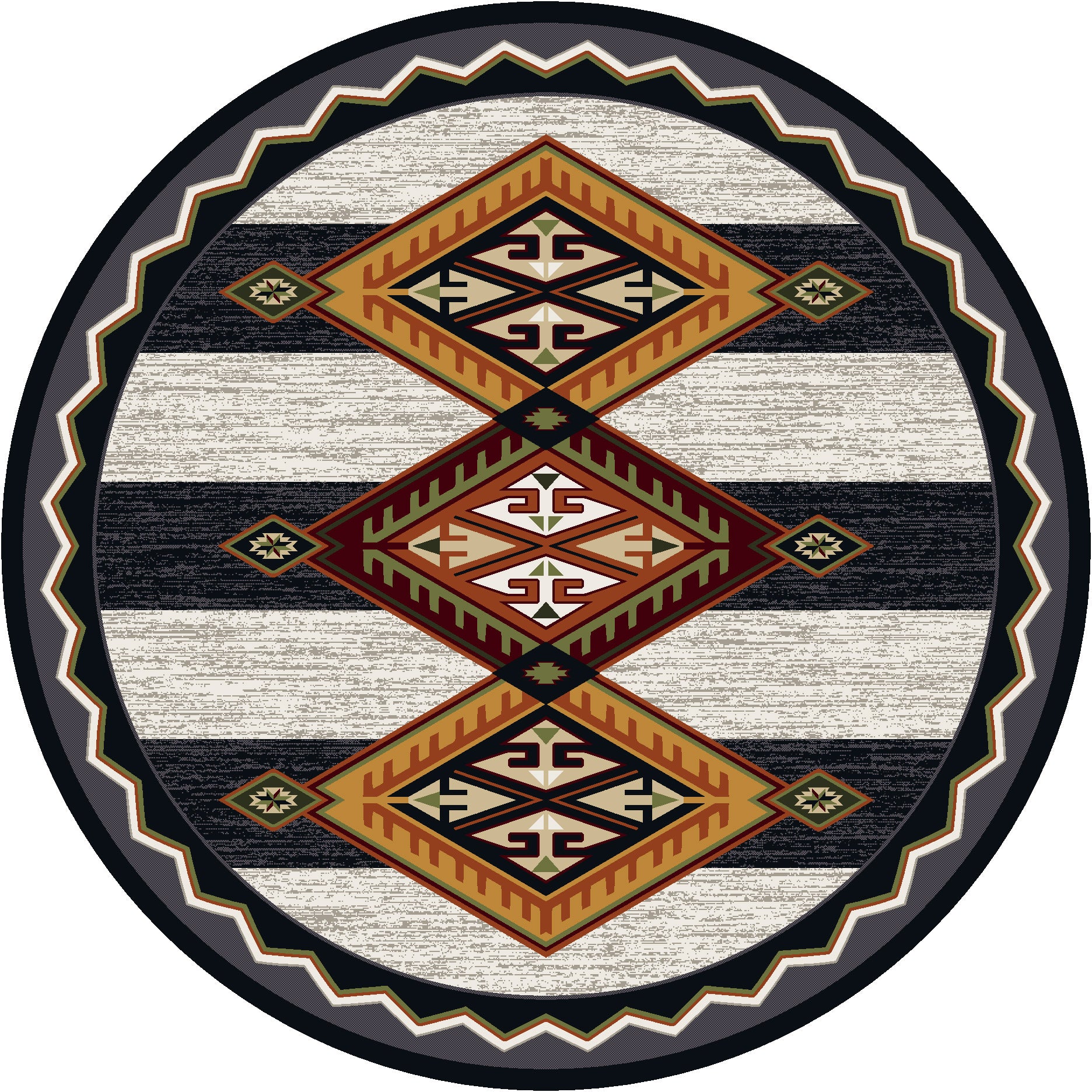 Lineage - Black & White American Dakota Rugs