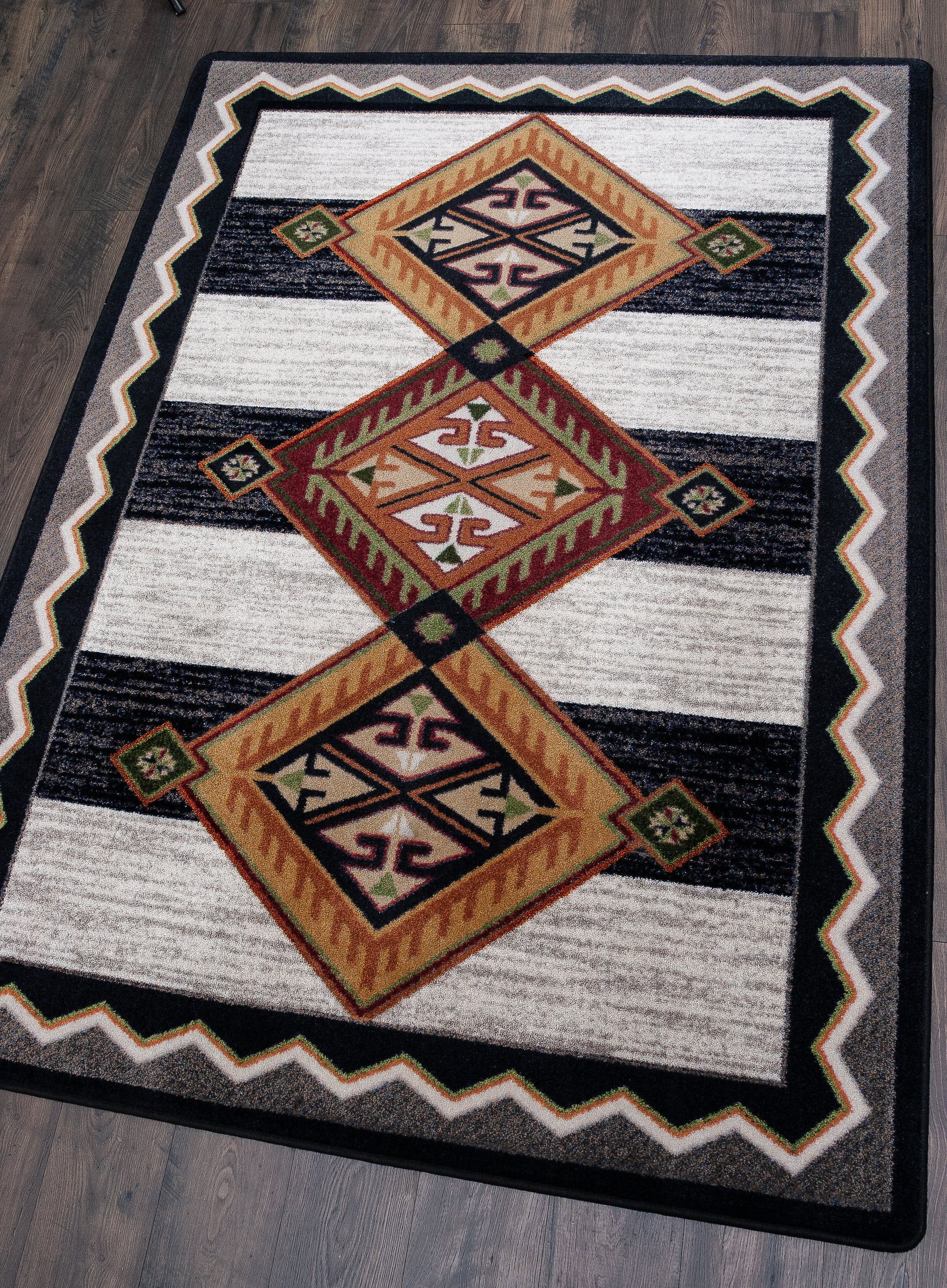 Lineage - Black & White American Dakota Rugs