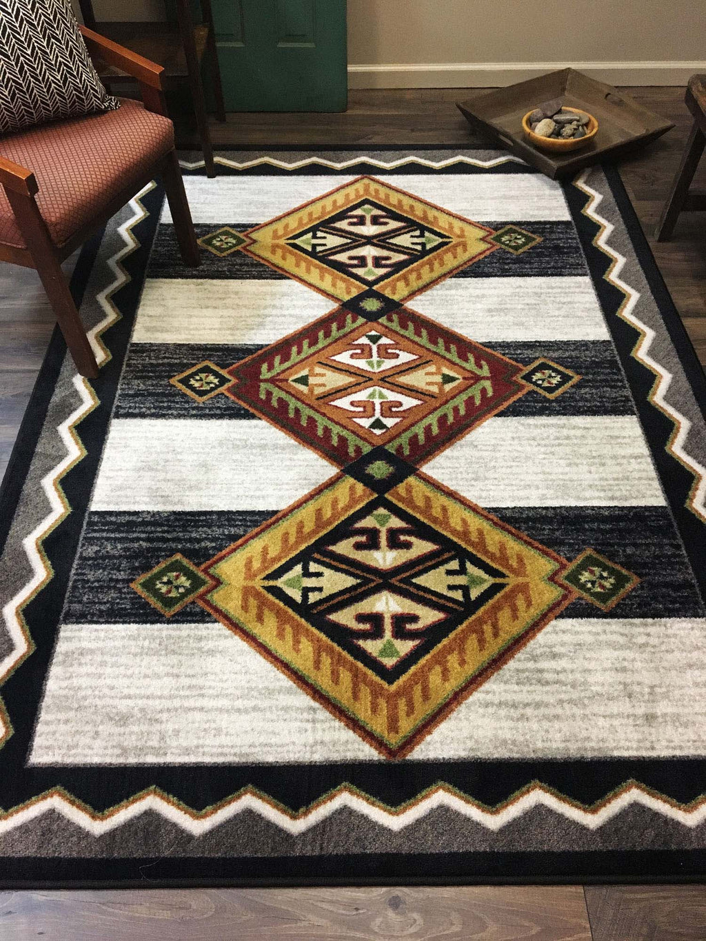 Lineage - Black & White American Dakota Rugs