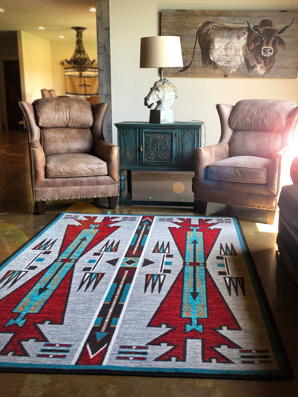Horse Thieves OKA - Electric American Dakota Rugs