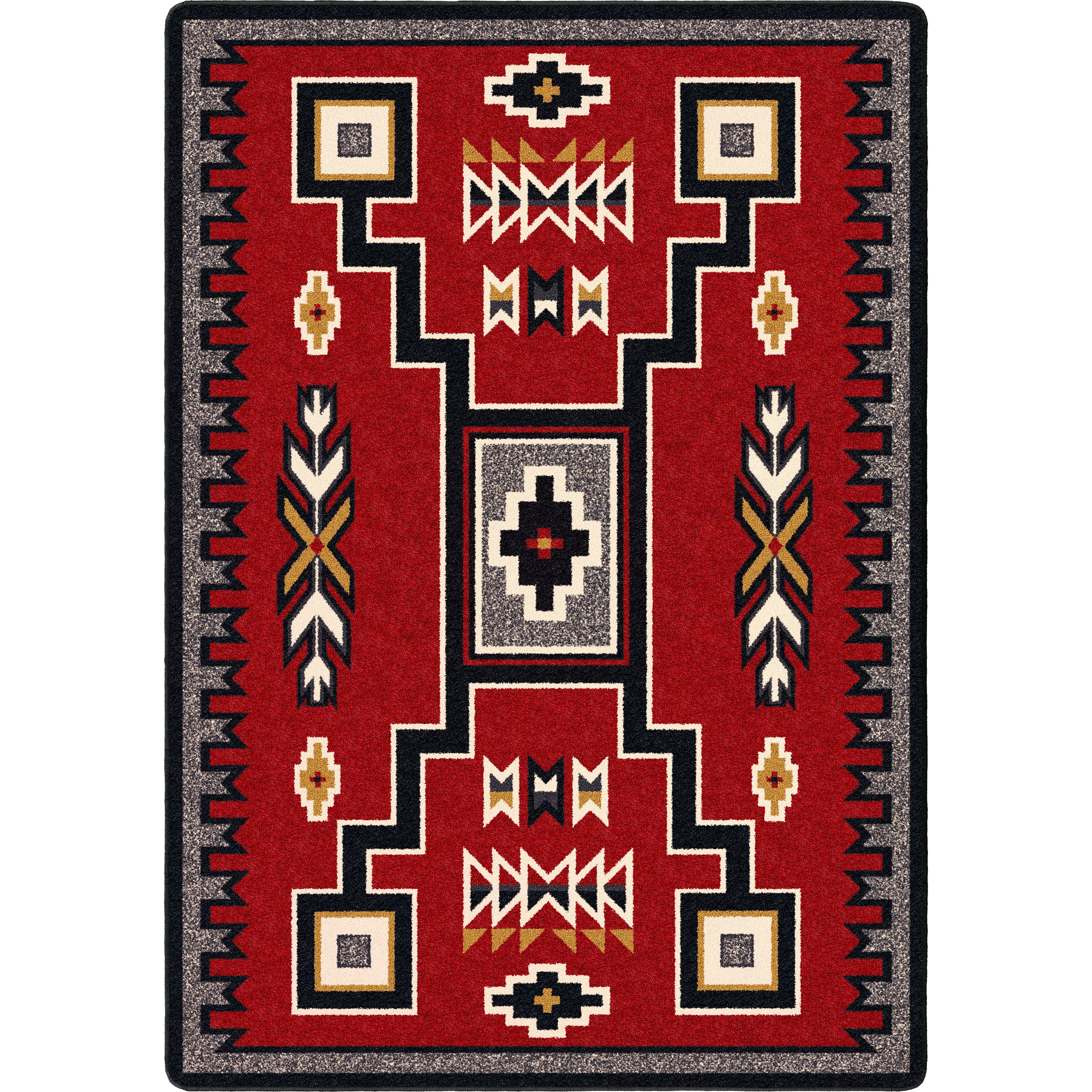 Old Crow - Red American Dakota Rugs
