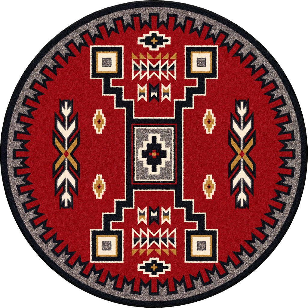 Old Crow - Red American Dakota Rugs