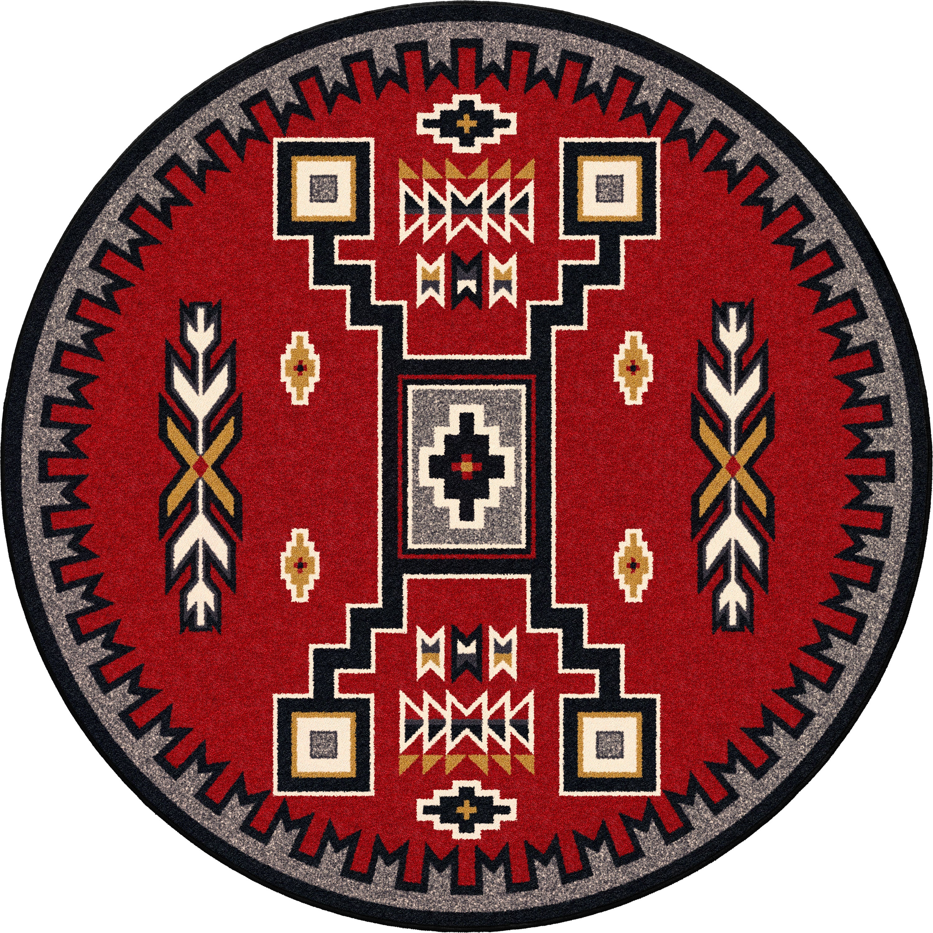 Old Crow - Red American Dakota Rugs