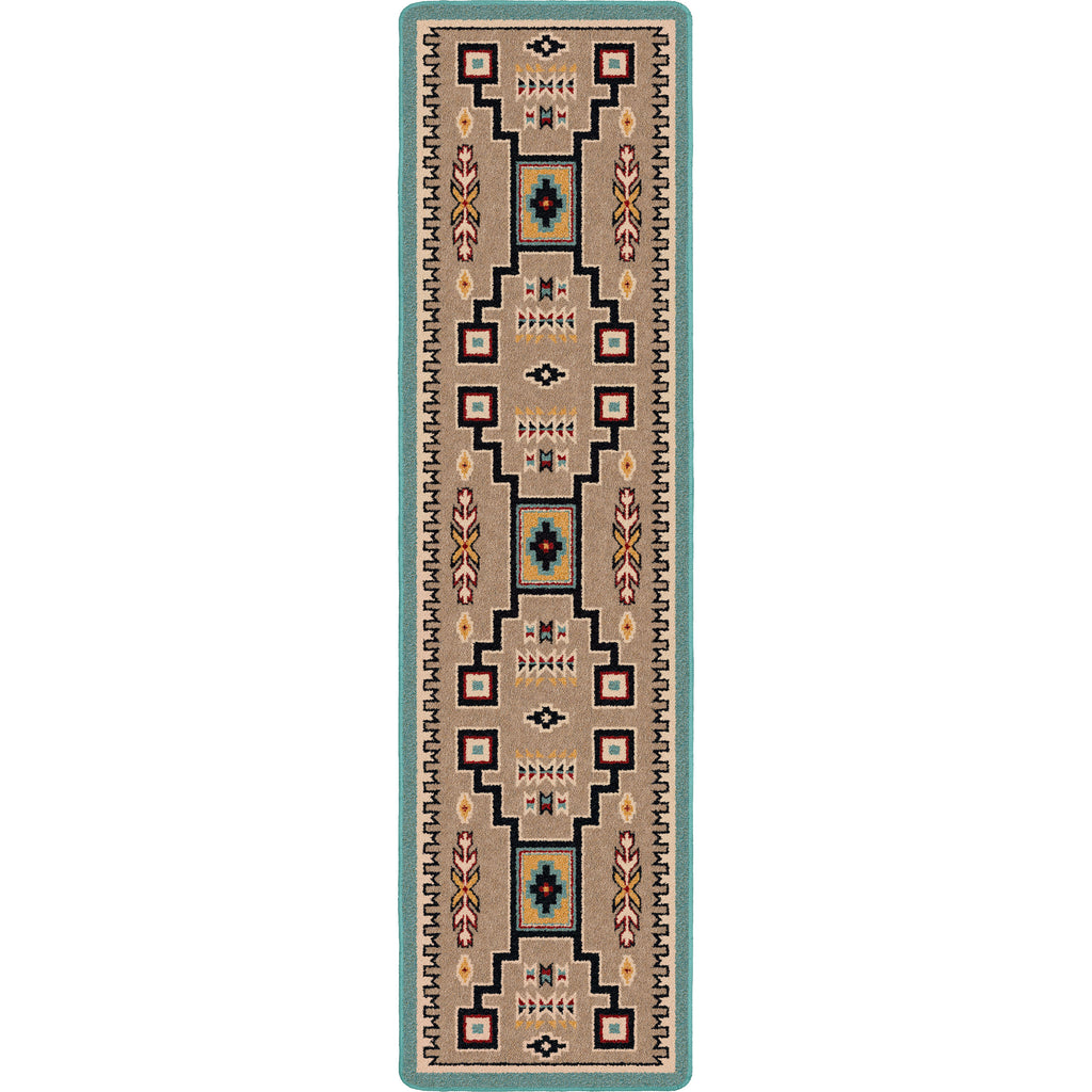 Old Crow - Suede Turquoise American Dakota Rugs
