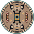 Old Crow - Suede Turquoise American Dakota Rugs