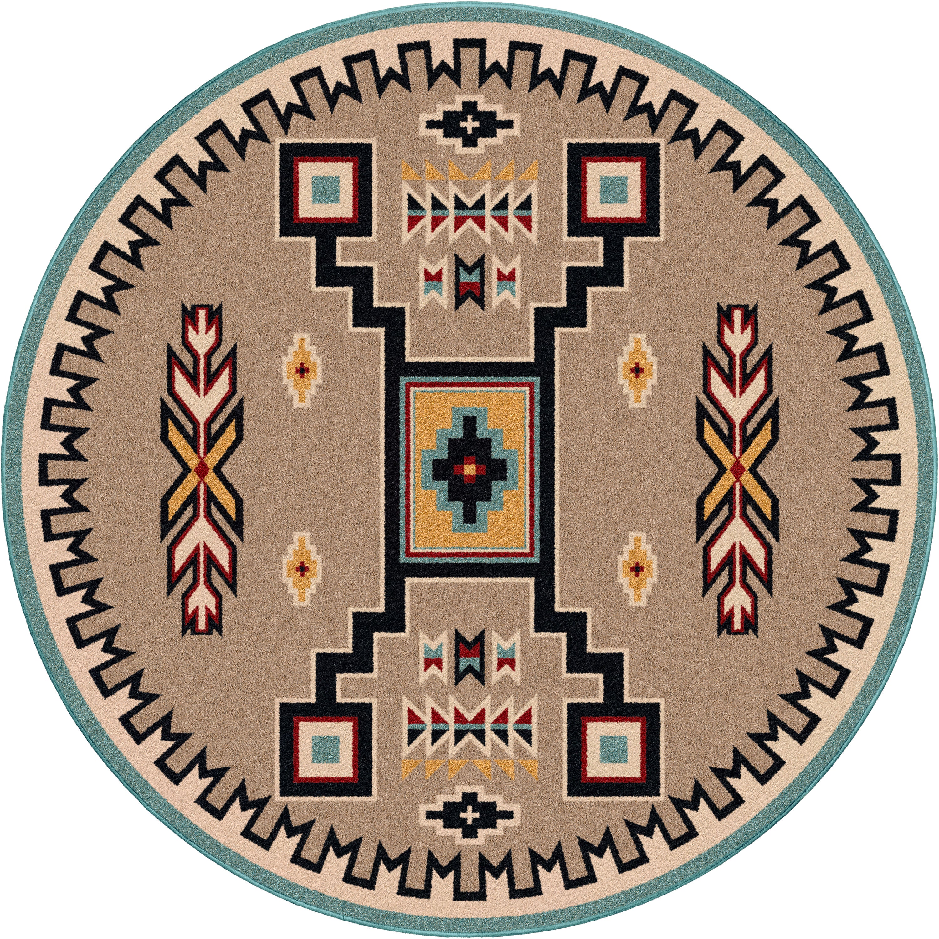 Old Crow - Suede Turquoise American Dakota Rugs