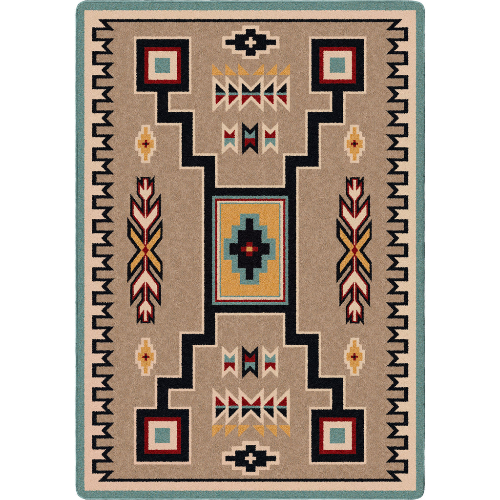 Old Crow - Suede Turquoise American Dakota Rugs