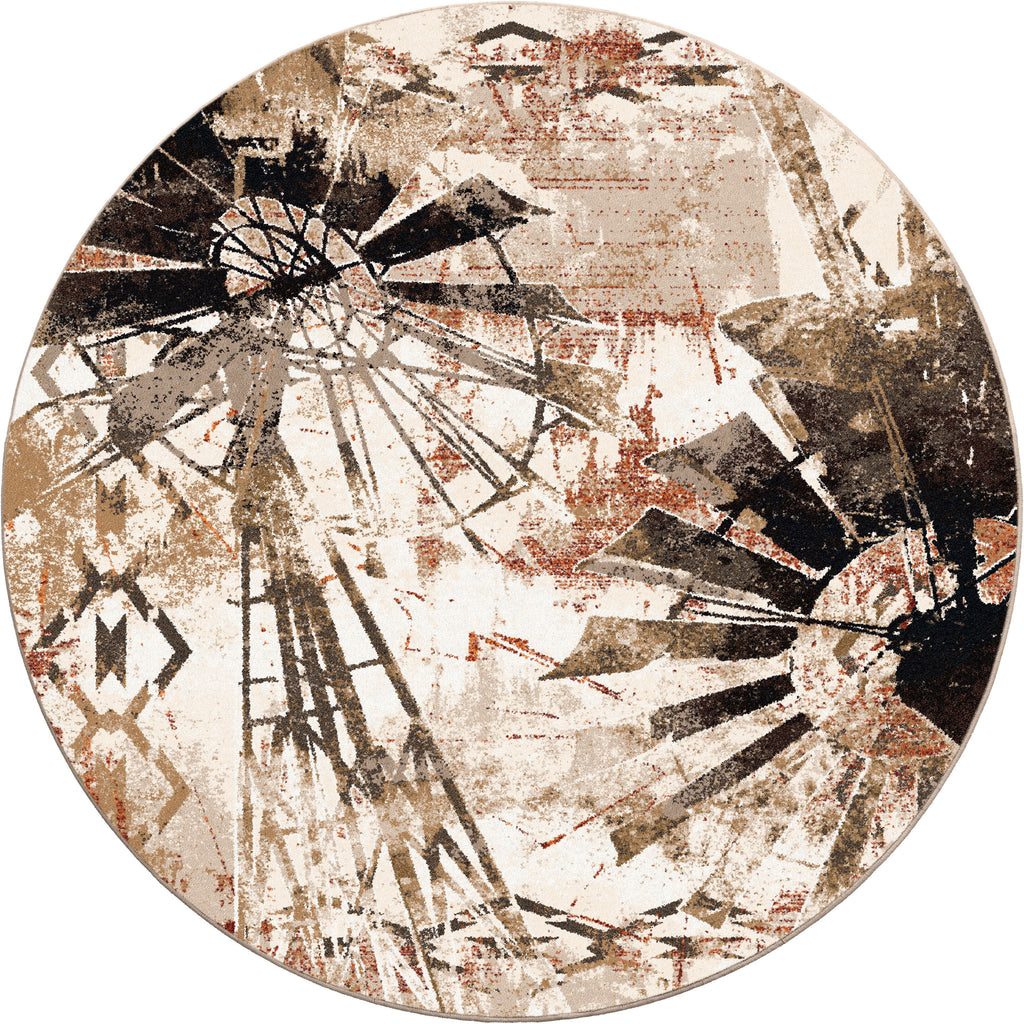 Painted Windmill American Dakota Rugs