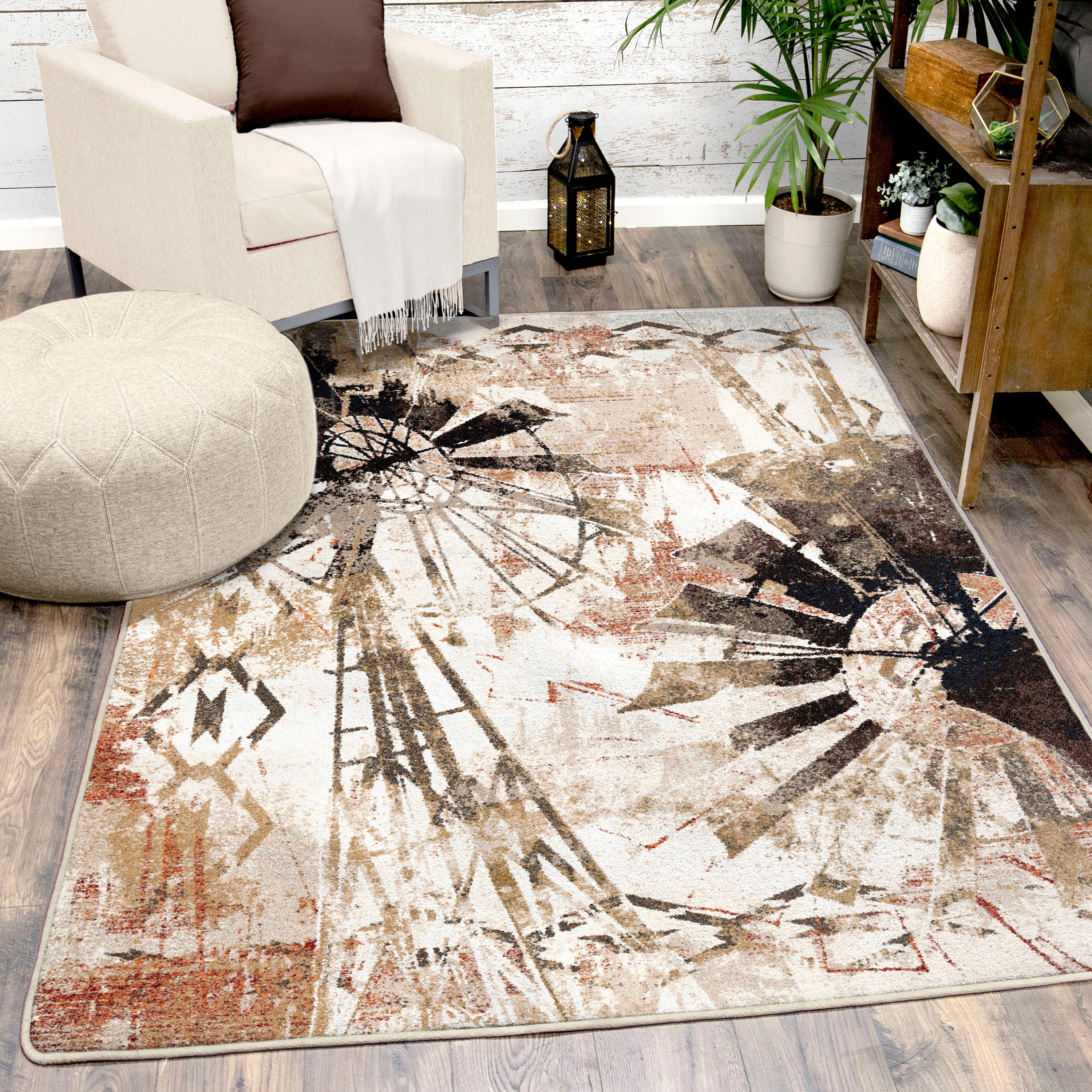 Painted Windmill American Dakota Rugs