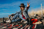 Horse Thieves - Black American Dakota Rugs